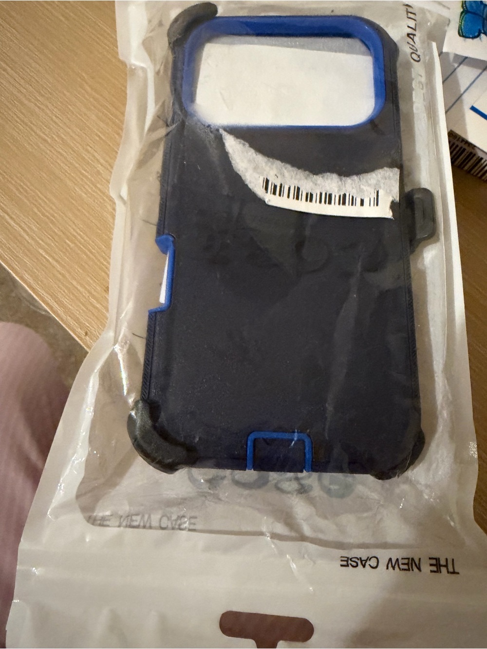 Rugged Dual-Layer Phone Case in Blue and Black - Unbranded